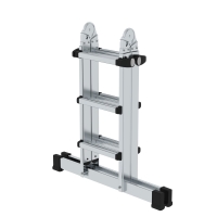 MUNK Teleskopleiter 4-teilig mit Traverse 4x3 Sprossen,...