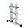 MUNK Teleskopleiter 4-teilig mit Traverse 4x3 Sprossen, 32121