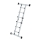 MUNK Teleskopleiter 4-teilig mit Traverse 4x3 Sprossen, 32121
