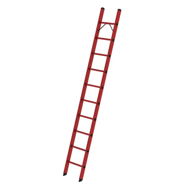 MUNK Sprossen-Anlegeleiter GFK ohne Traverse 10 Sprossen, 36010