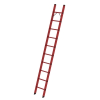 MUNK Sprossen-Anlegeleiter GFK ohne Traverse 10 Sprossen,...