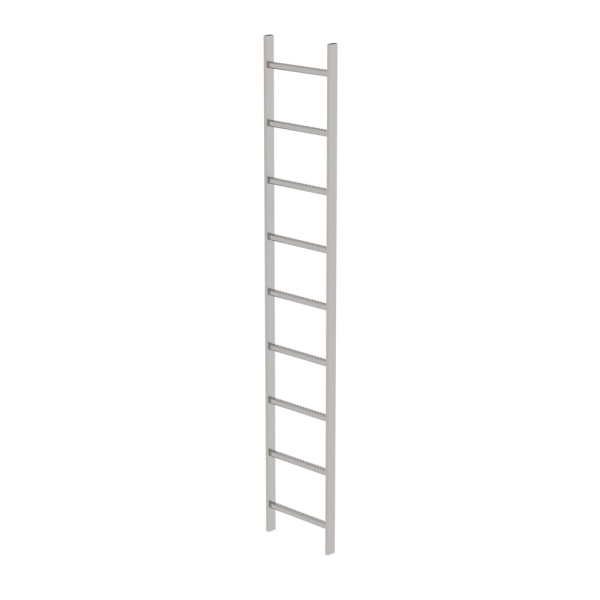 MUNK Schachtleiter Edelstahl V4A 400mm Lichte Weite 9 Sprossen, 63009