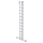 MUNK Sprossen-Schiebeleiter 2-teilig mit Standard-Traverse 2x12 Sprossen, 20812