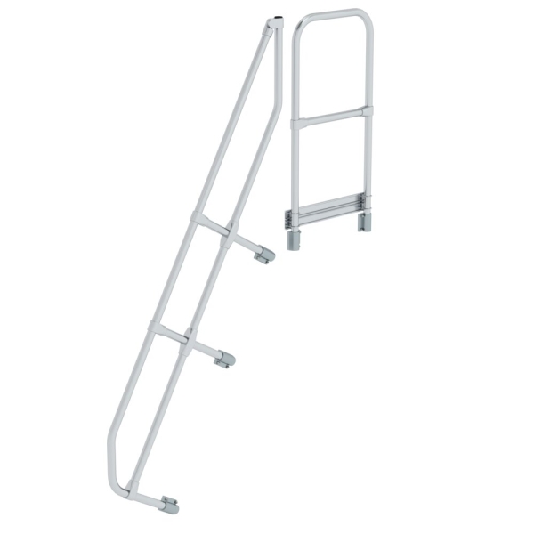 MUNK Zweiter Handlauf für Treppe mit Plattform 60° 7 Stufen, 600587