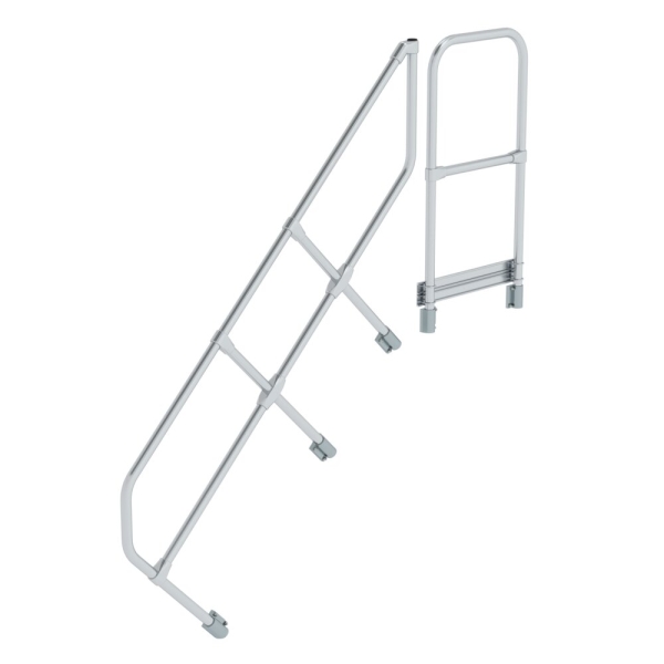 MUNK Zweiter Handlauf für Treppe mit Plattform 45° 6 Stufen, 600506