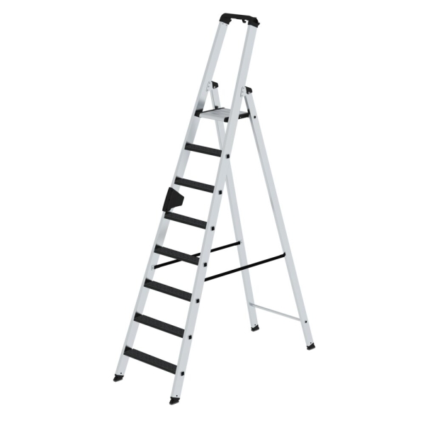 MUNK Stufen-Stehleiter einseitig begehbar mit clip-step R13 8 Stufen, 41628