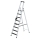 MUNK Stufen-Stehleiter einseitig begehbar mit clip-step R13 8 Stufen, 41628