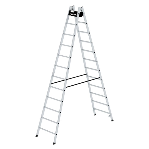 MUNK Sprossen-Stehleiter 2x12 Sprossen, 33024