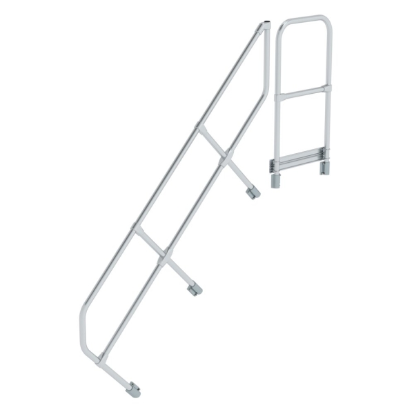 MUNK Zweiter Handlauf für Treppe mit Plattform 45° 7 Stufen, 600507