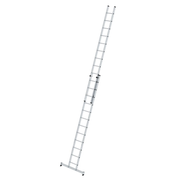 MUNK Sprossen-Schiebeleiter 2-teilig mit nivello®-Traverse 2x12 Sprossen, 20412