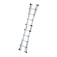 MUNK Teleskopleiter 4-teilig ohne Traverse 4x4 Sprossen, 32015