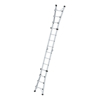 MUNK Teleskopleiter 4-teilig ohne Traverse 4x4 Sprossen, 32015
