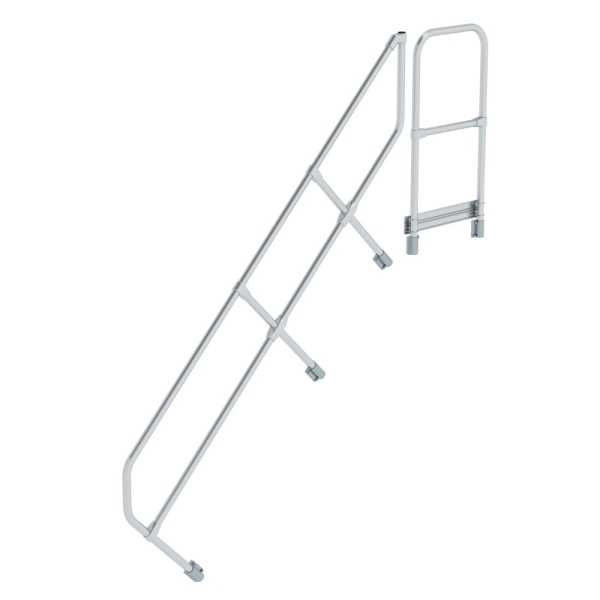 MUNK Zweiter Handlauf für Treppe mit Plattform 45° 8 Stufen, 600508