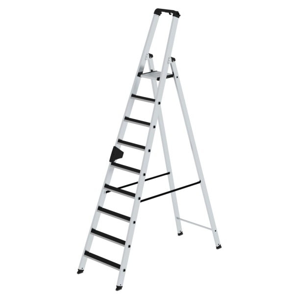 MUNK Stufen-Stehleiter einseitig begehbar mit clip-step 9 Stufen, 41509