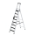 MUNK Stufen-Stehleiter 250 kg einseitig begehbar mit clip-step R13 8 Stufen, 42708