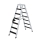 MUNK Stufen-Stehleiter beidseitig begehbar mit clip-step relax 2x7 Stufen, 42214