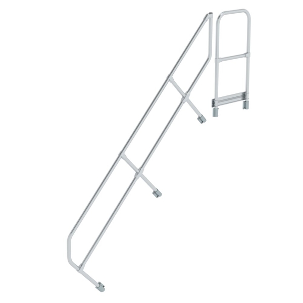 MUNK Zweiter Handlauf für Treppe mit Plattform 45° 9 Stufen, 600509