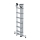 MUNK Sprossen-Mehrzweckleiter 3-teilig mit nivello®-Traverse und Wandlaufrollen 3x6 Sprossen, 33306
