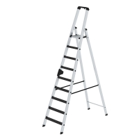 MUNK Stufen-Stehleiter einseitig begehbar mit clip-step...