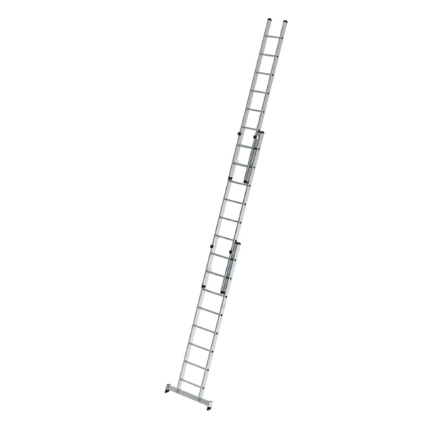 MUNK Sprossen-Schiebeleiter 3-teilig mit nivello®-Traverse 3x8 Sprossen, 20608
