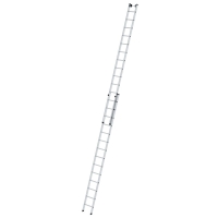 MUNK Sprossen-Schiebeleiter 2-teilig ohne Traverse 2x14...