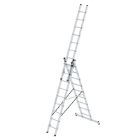 MUNK Mehrzweckleiter 3-teilig mit nivello®-Traverse...