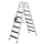 MUNK Stufen-Stehleiter beidseitig begehbar mit clip-step 2x8 Stufen, 41608