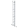 MUNK Sprossen-Mehrzweckleiter 2-teilig mit nivello®-Traverse 2x14 Sprossen, 31228