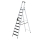 MUNK Stufen-Stehleiter einseitig begehbar mit clip-step 10 Stufen, 41510