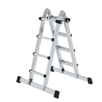 MUNK Teleskopleiter 4-teilig mit Traverse 4x4 Sprossen,...