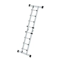 MUNK Teleskopleiter 4-teilig mit Traverse 4x4 Sprossen, 32122