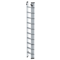 MUNK Sprossen-Schiebeleiter 3-teilig ohne Traverse 3x10...