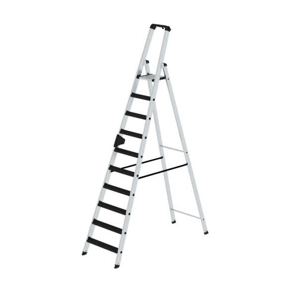 MUNK Stufen-Stehleiter einseitig begehbar mit clip-step relax 10 Stufen, 42110