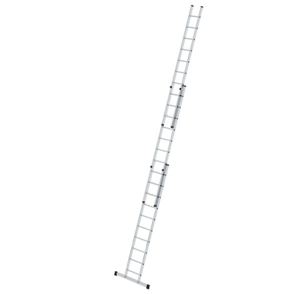 MUNK Sprossen-Schiebeleiter 3-teilig mit Standard-Traverse 3x10 Sprossen, 20320