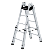 MUNK Sprossen-Stehleiter treppengängig 2x5 Sprossen,...