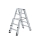 MUNK Stufen-Stehleiter treppengängig 2x5 Stufen, 42710