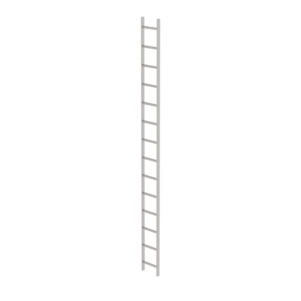 MUNK Schachtleiter Edelstahl V4A 300mm Lichte Weite 14 Sprossen, 62014