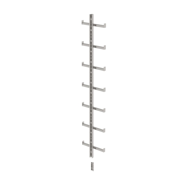 MUNK Einholmleiter Edelstahl V4A (1.4571) Länge 1,96m, 77554