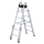 MUNK Sprossen-Stehleiter treppengängig 2x6 Sprossen, 33512