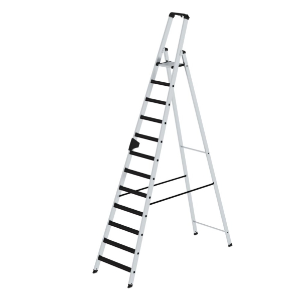 MUNK Stufen-Stehleiter einseitig begehbar mit clip-step 12 Stufen, 41512