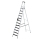 MUNK Stufen-Stehleiter einseitig begehbar mit clip-step 12 Stufen, 41512
