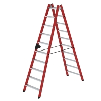 MUNK Stufen-Stehleiter beidseitig begehbar GFK / Alu 2x10...