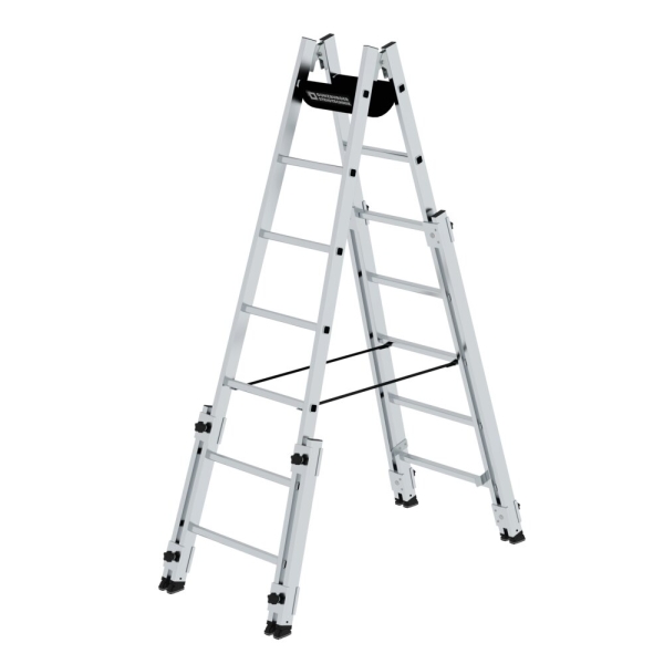 MUNK Sprossen-Stehleiter treppengängig 2x7 Sprossen, 33514