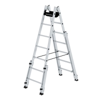 MUNK Sprossen-Stehleiter treppengängig 2x7 Sprossen,...