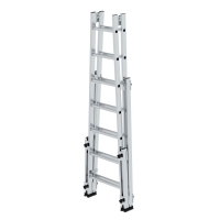 MUNK Sprossen-Stehleiter treppengängig 2x7 Sprossen,...