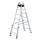 MUNK Sprossen-Stehleiter treppengängig 2x7 Sprossen, 33514
