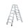 MUNK Stufen-Stehleiter treppengängig 2x7 Stufen, 42714
