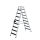 MUNK Stufen-Stehleiter beidseitig begehbar mit clip-step relax 2x9 Stufen, 42218