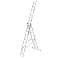 MUNK Mehrzweckleiter 3-teilig mit nivello®-Traverse...