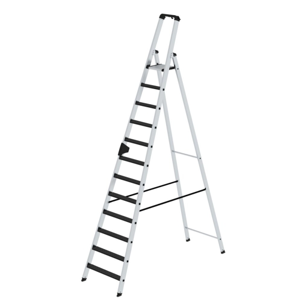 MUNK Stufen-Stehleiter einseitig begehbar mit clip-step R13 12 Stufen, 41632